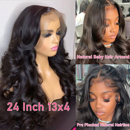 360 Lace Wig 32Inch Body Wave Pre Plucked