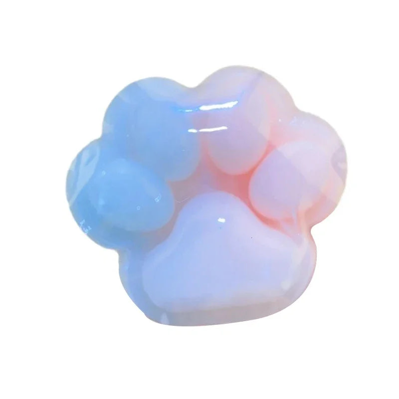 SimulationCat Paw Squishy Fidget Toy Cute Cat Paw Silicone Slow Rebound Pinch Decompression Toy Stress Release Vent Toy