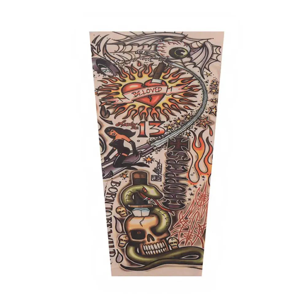 New Children Outdoor Sport Summer Cooling Basketball Running Flower Arm Sleeves Sun Protection Arm Cover Tattoo Arm Sleeves