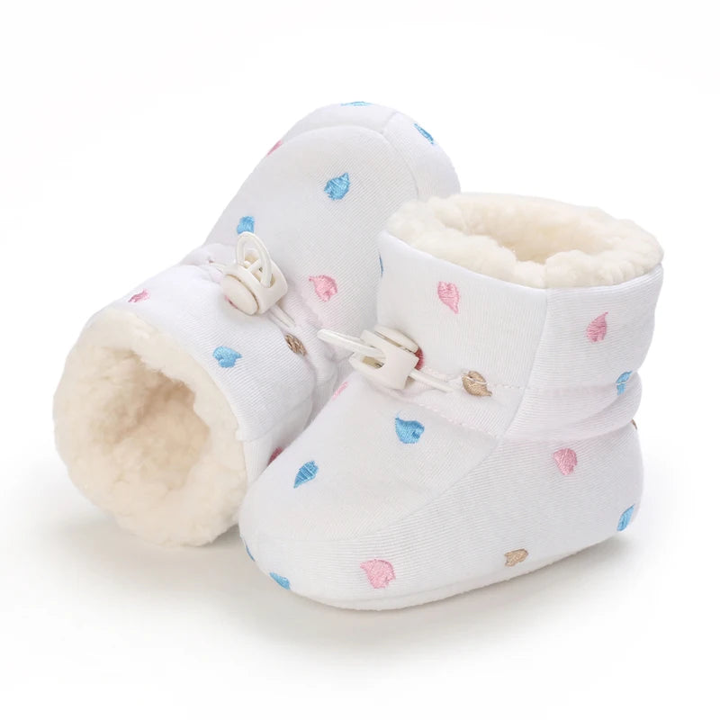 Winter Baby Shoes Boys Girls Cotton Soft Sole Snow Booties Thick Winter Warm Newborn Toddler Boots Shoes Frist Walking Shoes