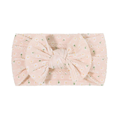 1pcs Newborn Baby Headband for Girls Elastic Knit Children Turban Baby Bows Soft Nylon Kids Headwear Hair Accessories Wholesale