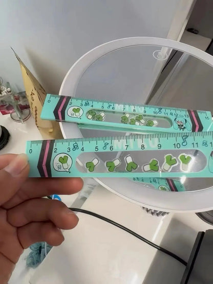 Hatsune Miku anime two-dimensional shaker ruler creative cartoon cute ruler 15cm kawaii student stationery supplies wholesale