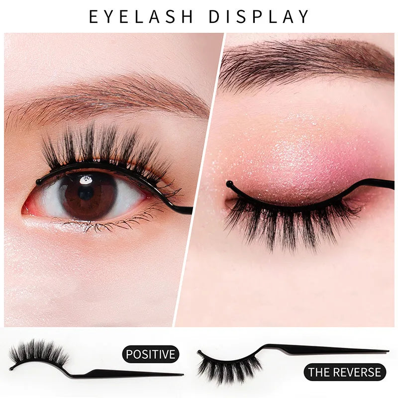 10 Pcs False Eyelash Style Display Stand Stick Board Lash Extension Try on Effect Exhibit Auxiliary Fake Lashes Holder Tools