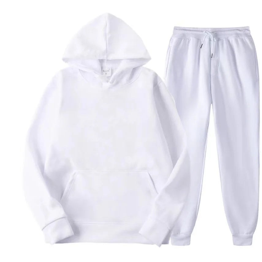 Hoodies Pants Autumn Winter Hooded Sweatshirt Sweatpants Hoodie Pant Hoody Pullover Female Suit