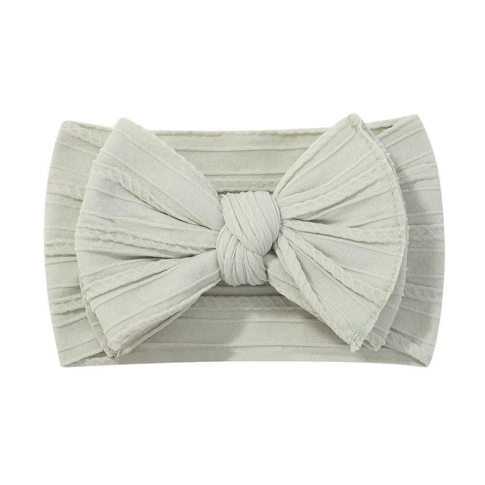 1pcs Newborn Baby Headband for Girls Elastic Knit Children Turban Baby Bows Soft Nylon Kids Headwear Hair Accessories Wholesale