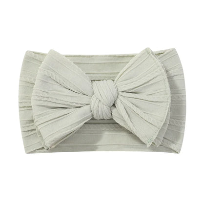 1pcs Newborn Baby Headband for Girls Elastic Knit Children Turban Baby Bows Soft Nylon Kids Headwear Hair Accessories Wholesale
