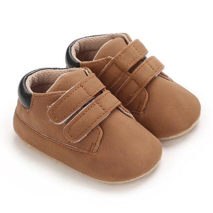 Newborn Baby Shoes Classic Leather Soft Soles Non Slip Toddler Walking