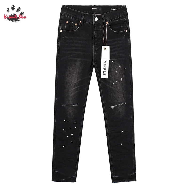 Black Jeans Pants Men Street Vintage Casual Best Quality Hip Hop Trousers