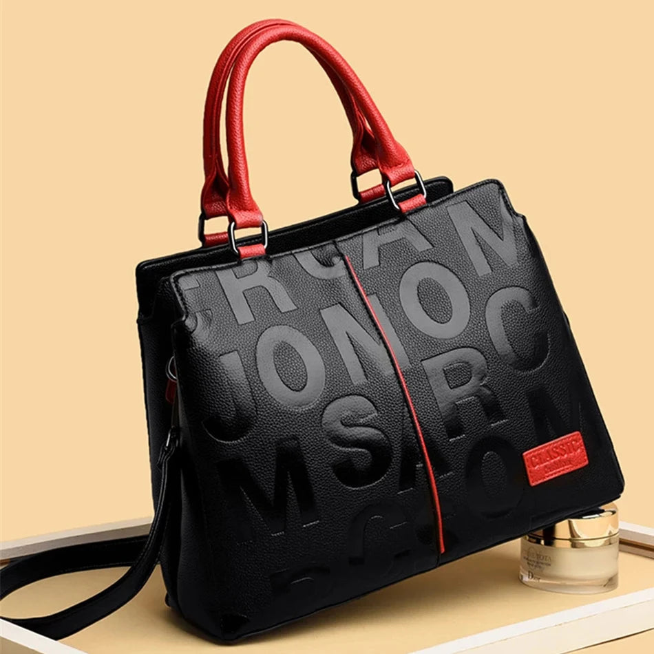 Designer Top-handle Bag Luxury Handbags Women Leather Bags Vintage Ladies Shoulder Crossbody Bags