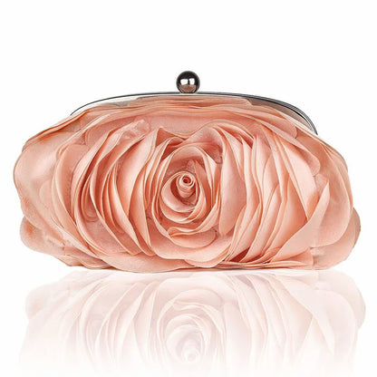 Female Evening Bag Portable Flower Bride Small Purse Full Dress Party Handbag Wedding Wallet Women Floral Chain Lady Clutches