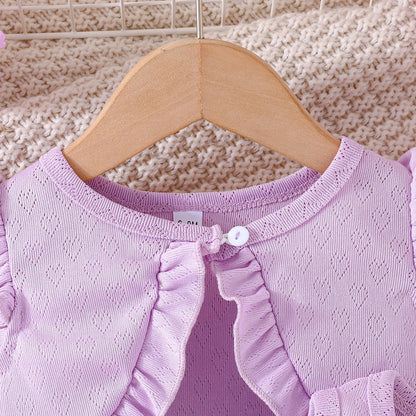 Summer Set Infant Girl Clothes Newborn Photography Fashion Cute Shawl Sleeveless Mesh Cotton Butterfly Dress