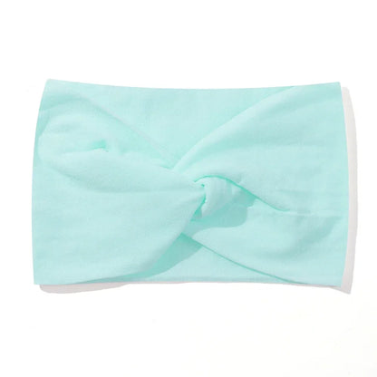 1Pc Soft Nylon Headscarf Astique Suitable for Newborn Baby Girl Flower Headband Elastic Hairband Turban Toddler Hair Accessories