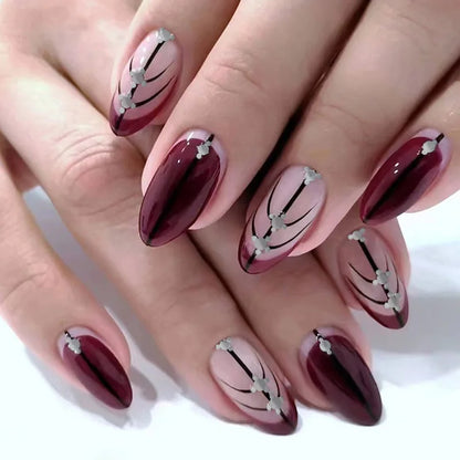 24Pcs Short Square Nude Fake Nails Art White Edge Glossy Artificial French False Nails Removable Full Cover Press on Nail Tips