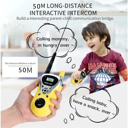 1 Pair 50M Walkie Talkies Mini Portable Handheld Two-Way Radio Toy
