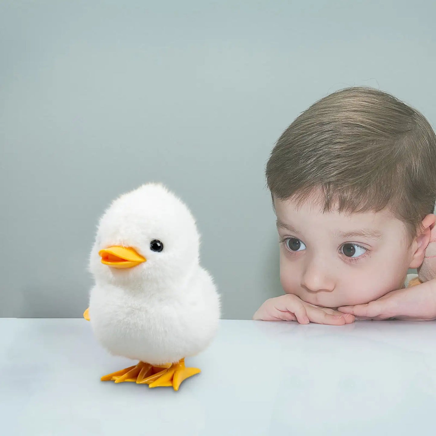 1pc Jumping Chicken Duck Toy, Simulation Plush Jumping Duck
