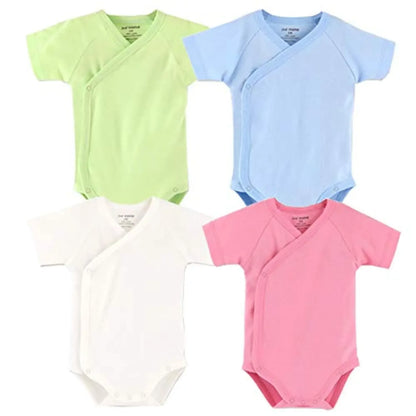 0-12M Baby White Rompers for Newborn Unisex Organic Cotton