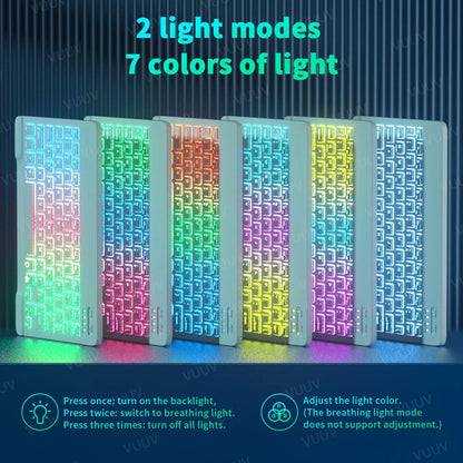 Wireless Bluetooth Keyboard for iPad Tablet Cell Phone Slim Backlit Rechargeable Tablet Keyboard Spanish Korean for Xiaomi Pad 6