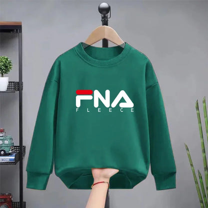 Hot Selling Large Children's Black Hoodie Boys and Girls Baby New Cotton Printed Top Spring and Autumn Fashion Casual Coat