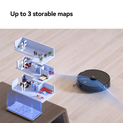 4500Pa Strong Suction Vacuum Cleaner Multiple Storable Map Robot Self-empty Sweeper Charing Station Home Appliance