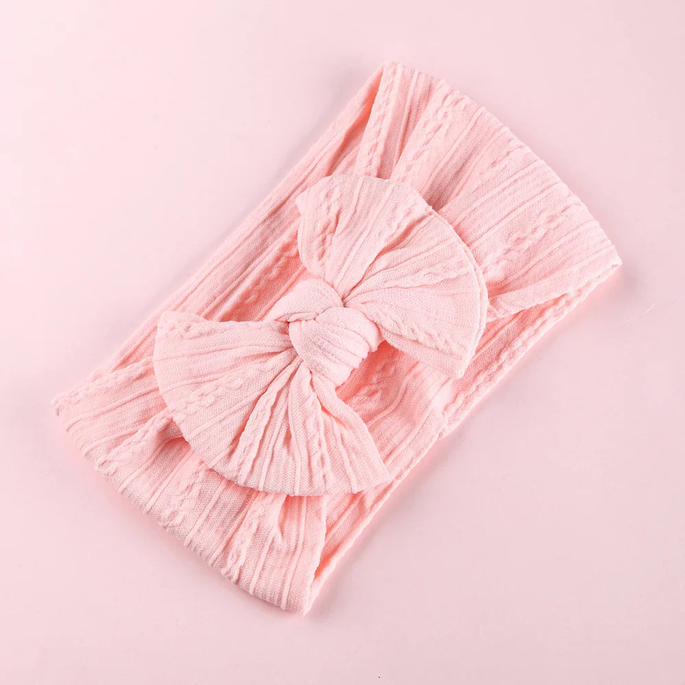 1pcs Bow Baby Head Band for Children Print Baby Headbands Newborn Cable Headband Turban Kids Headwear Baby Hair Accessories Girl