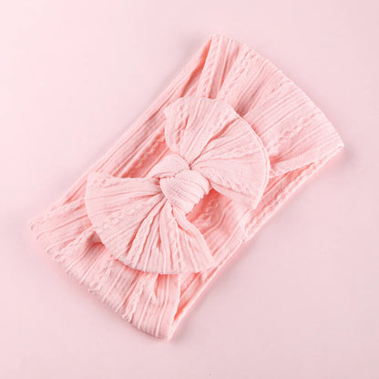 1pcs Bow Baby Head Band for Children Print Baby Headbands Newborn Cable Headband Turban Kids Headwear Baby Hair Accessories Girl