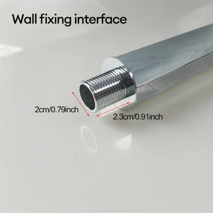 Shower Head 10/12 inch Rainfall Shower Head with Wall Mounted Shower Arm Bathroom Shower Accessories
