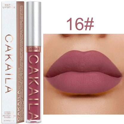 Matte Velvet Lip Glaze Long Lasting Silky Smooth Liquid Lipstick Not Easy To Fade Lip Gloss Makeup Sexy For Women Lip Tint
