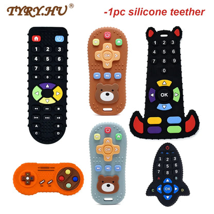 1PC Silicone Baby Teether TV Remote Control