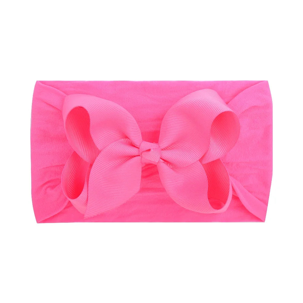 1Pc Headband Nylon Infants Toddlers Elastic Hair Band for Newborn Girl Princess Bowknot Cute Baby Hair Accessories Wholesale
