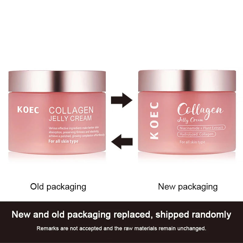 100g Collagen Jelly Face Cream,Niacinamide Moisturizing Brightening Facial Mask Lotion,Korean Skin Hydrating Anti-Aging Serum