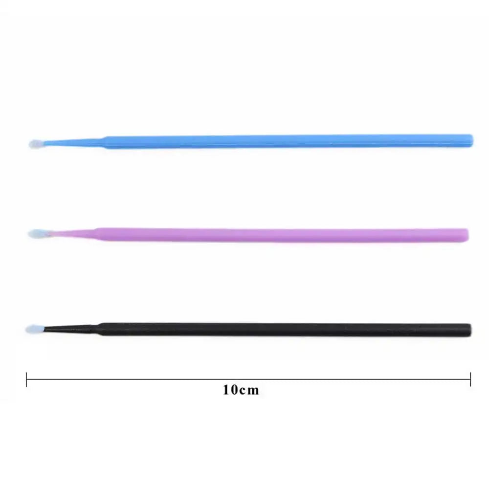 100 Pcs Disposable Handle Microbrush Mascara Wands Micro Brush Applicator Lashes Brushes Eyelash Extension Makeup Tools