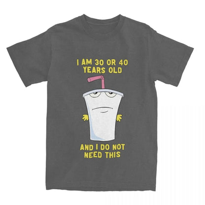 30 Or 40 Aqua Teen Hunger Force ATHF Men Women's T Shirt Funny Tee Shirt Short Sleeve Crew Neck T-Shirt Cotton Plus Size