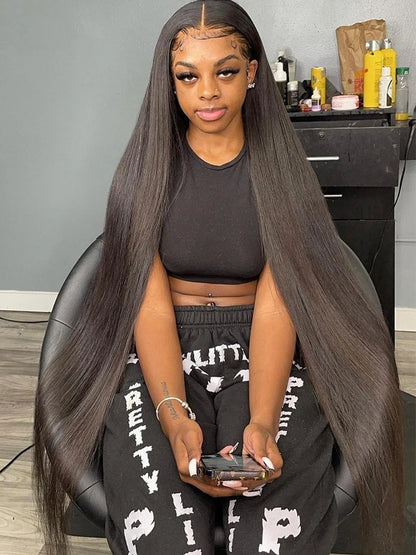 Hair Bone Straight 13x6 Hd Transparent Human Hair Wig