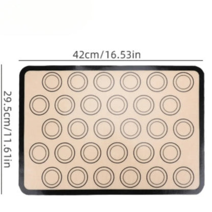 2025 1Pcs HOT SALE NEW Silicone Macaron Baking Mat - for Bake Pans - Macaroon/Pastry/Cookie Making - Professional Grade Nonstick