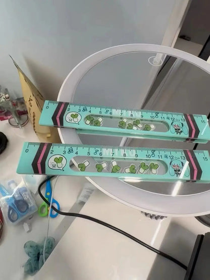 Hatsune Miku anime two-dimensional shaker ruler creative cartoon cute ruler 15cm kawaii student stationery supplies wholesale