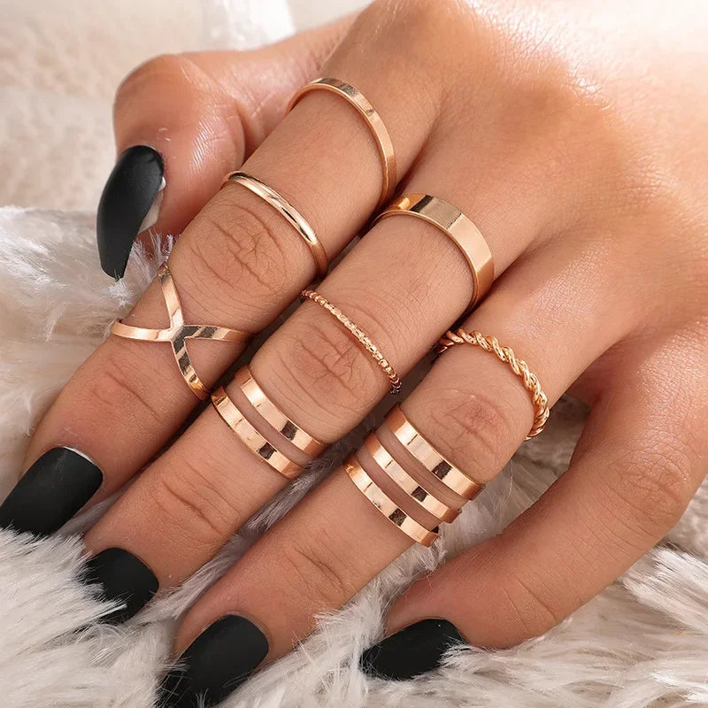 7pcs Jewelry Rings Set
