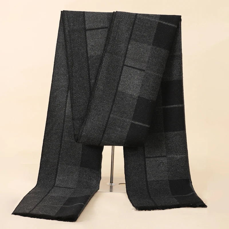 Fashion 180*30cm Scarves Man Autumn Winter Thick Warm Cashmere Business Long Wraps Boy Classic Shawl Free Shipping muffler