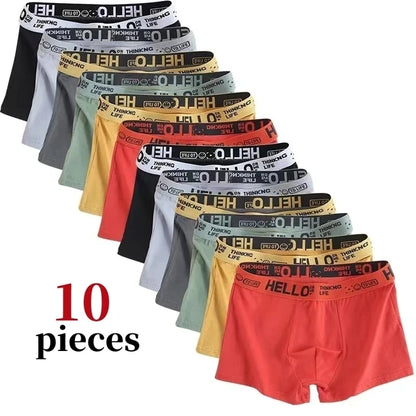 10Pcs/Men's Underwear SizeL-4XL