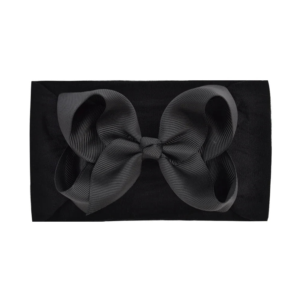 1Pc Headband Nylon Infants Toddlers Elastic Hair Band for Newborn Girl Princess Bowknot Cute Baby Hair Accessories Wholesale