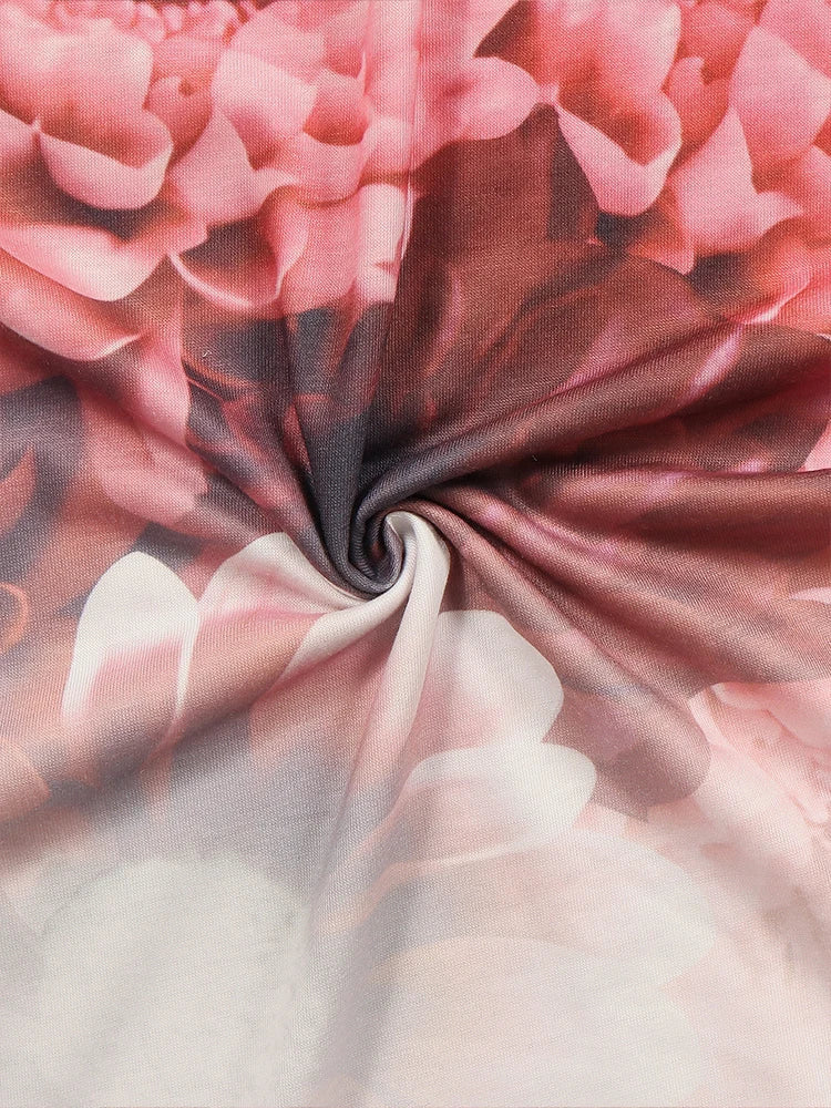 Women's V Neck Short Sleeve T Shirt Round Neck Pullover Casual Printed Pattern