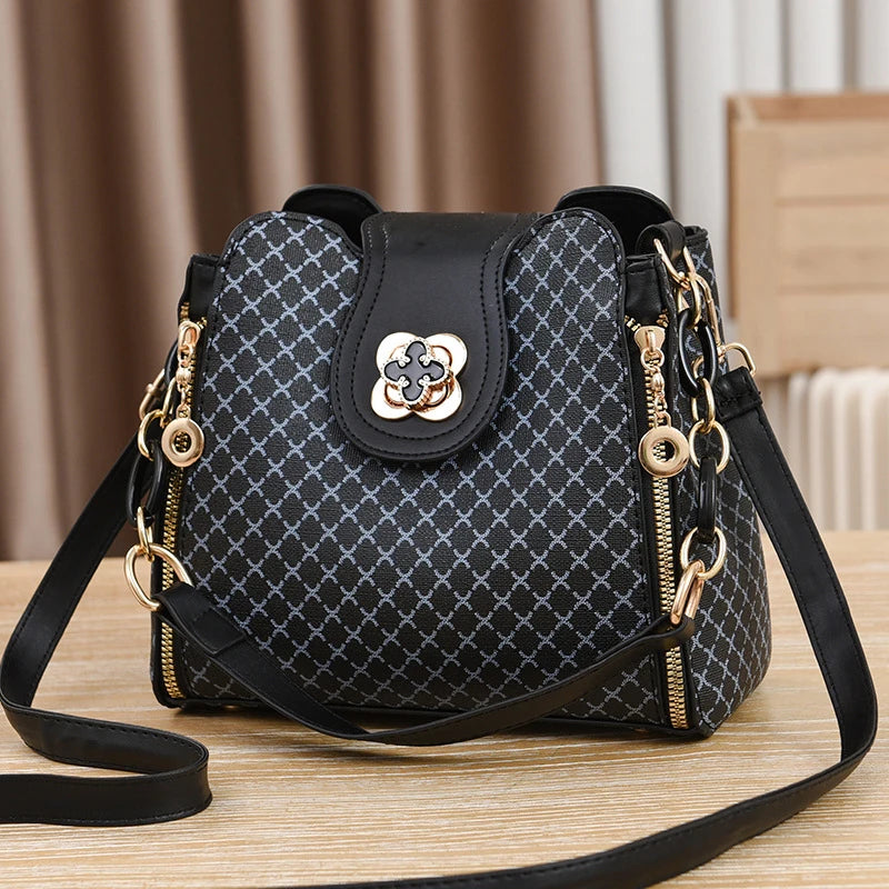 New Women Handbag Bag Luxury Design Bucket Shoulder Crossbody Bag