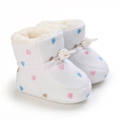 Winter Baby Shoes Boys Girls Cotton Soft Sole Snow Booties Thick Winter Warm Newborn Toddler Boots Shoes Frist Walking Shoes