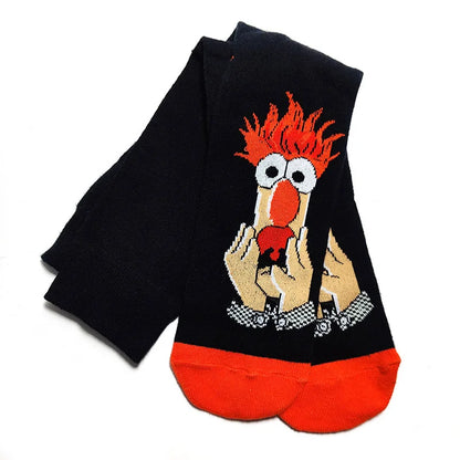 Simpsons Cartoon Anime Funny Socks Men Hip Hop Print Novelty Crazy Sokken Hip Hop Unisex Comfortable Skateboard Happy Meias