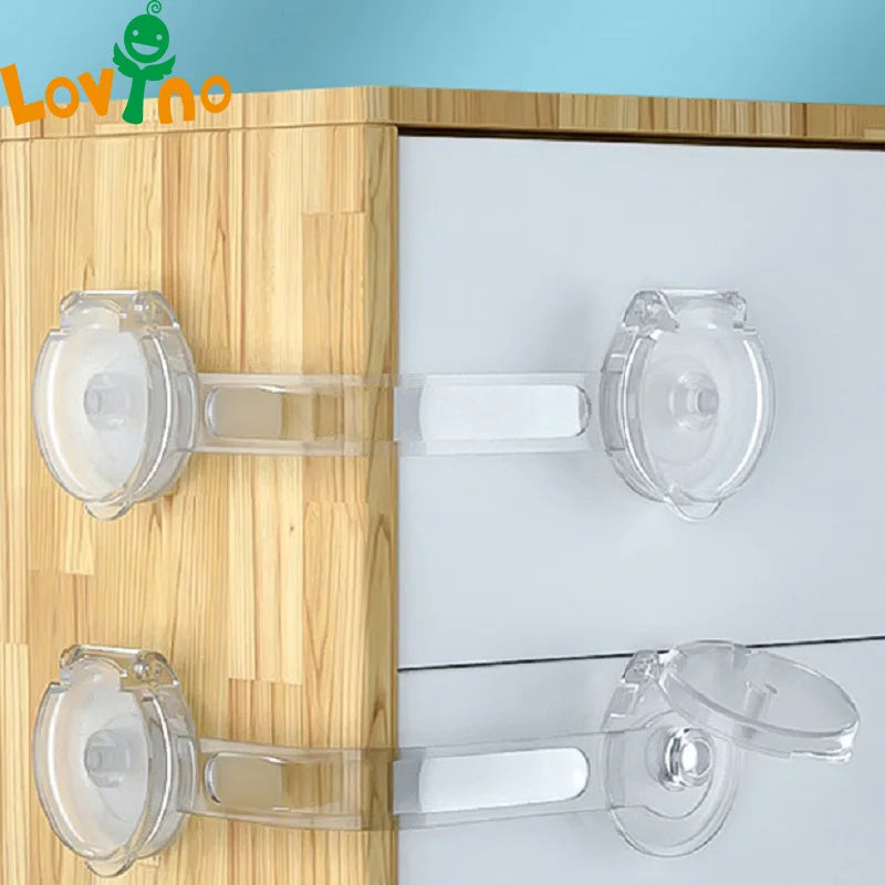 3/5Pcs Baby Cabinet Locks Strap Drawer Lock Child Anti-opening Refrigerator Lock