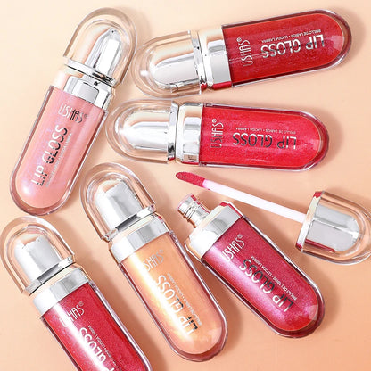 12 Colors Glitter Lip Gloss Long Lasting Diamond Pearlescent Metallic Liquid Lipstick