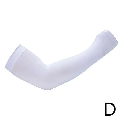 1 Pair Summer Cooling Arm Sleeves For Strong Man Outdoor Sports Ice Silk Breathable Anti UV Sun Protection Gloves Armguards