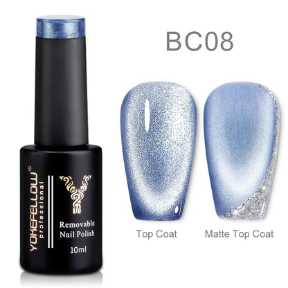 YOKEFELLOW 2025 New Dreamland Cat Eye Gel Nail Polish 10ml Dual Gloss Dreamland Color Soak Off Cat Magnetic UV Gel Varnish DIY