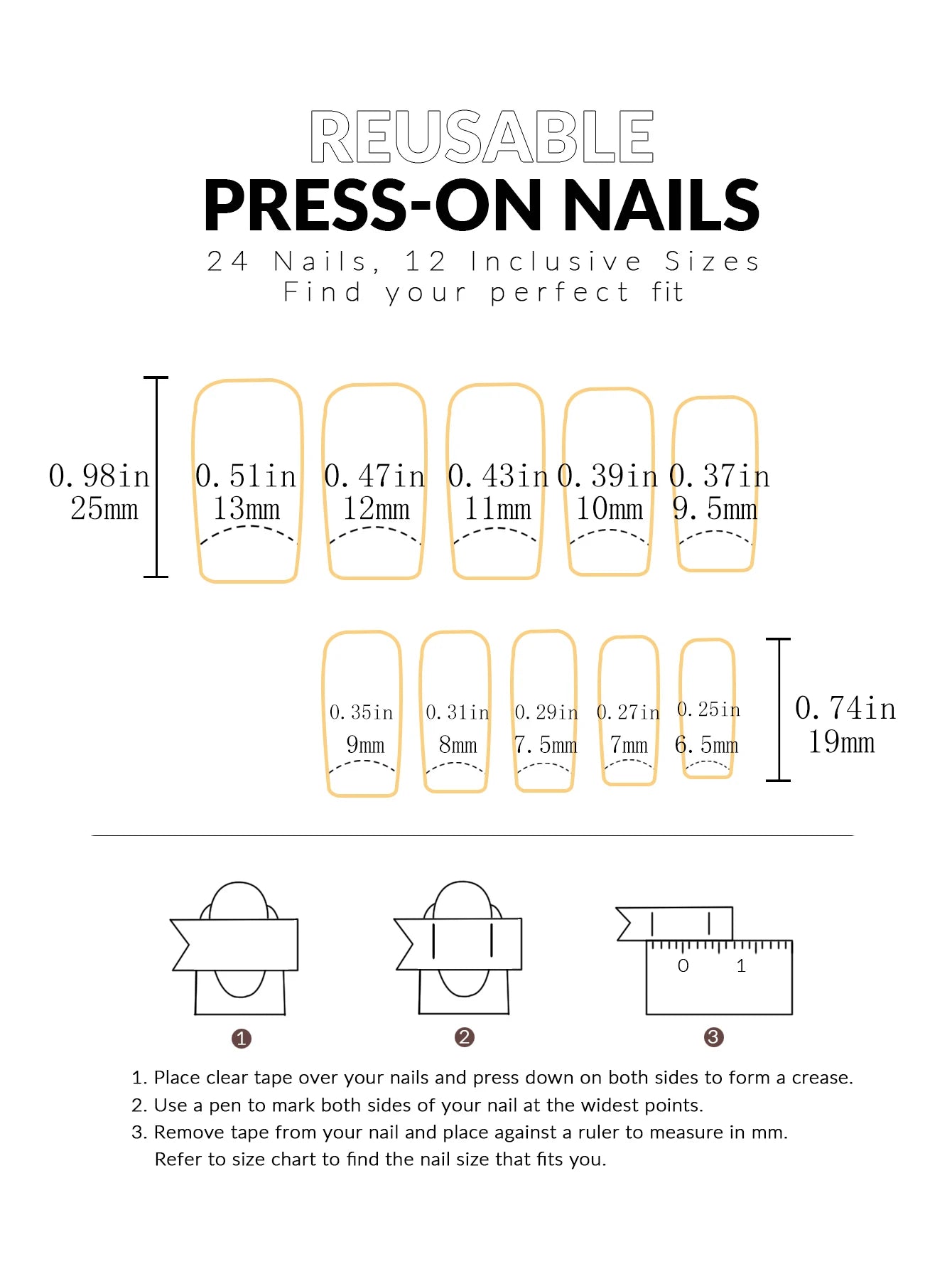 24 sweet cherry blossom red printed coffin full cover fake nails, French white, suitable for women's daily wear, 1 nail file and