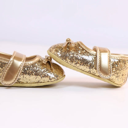 New baby toddler shoes sequin Korean casual fashion front shoes anti-drop shoes