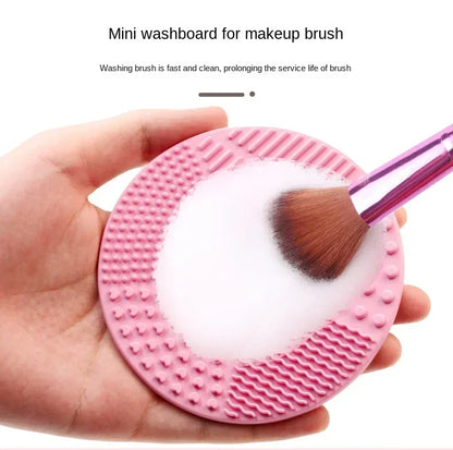 Silicone Brush Cleaner Cosmetic Make Up Washing Brushes Gel Cleaning Mat Foundation Makeup Cleaners Pad Scrubbe Board